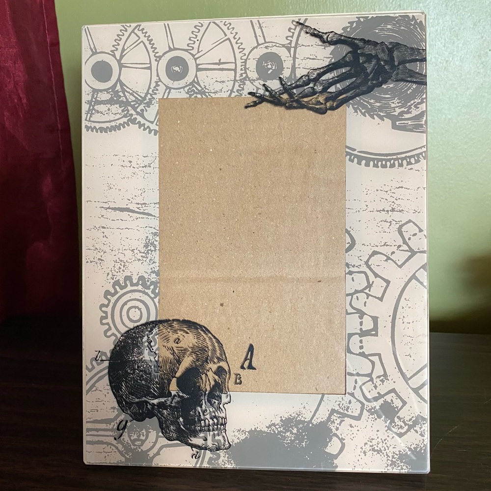 Halloween Skeleton Picture Frame